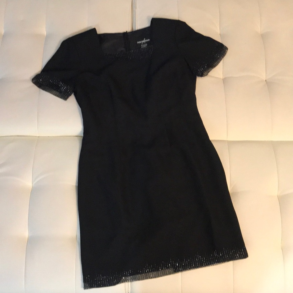 Positive Attitudes Black Short Sleeve Dress
